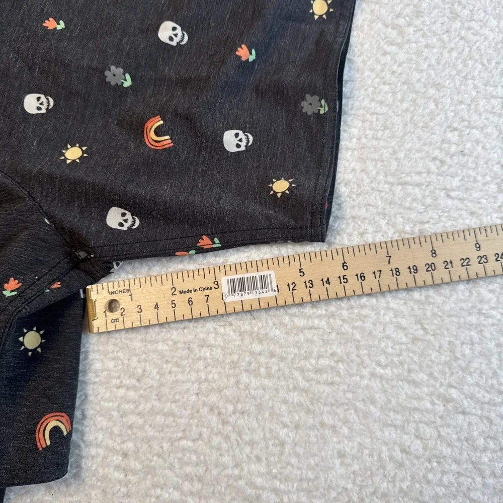 Roark Shorey Black Rainbow And‎ Skull Elastic Waist Trunks Mens L